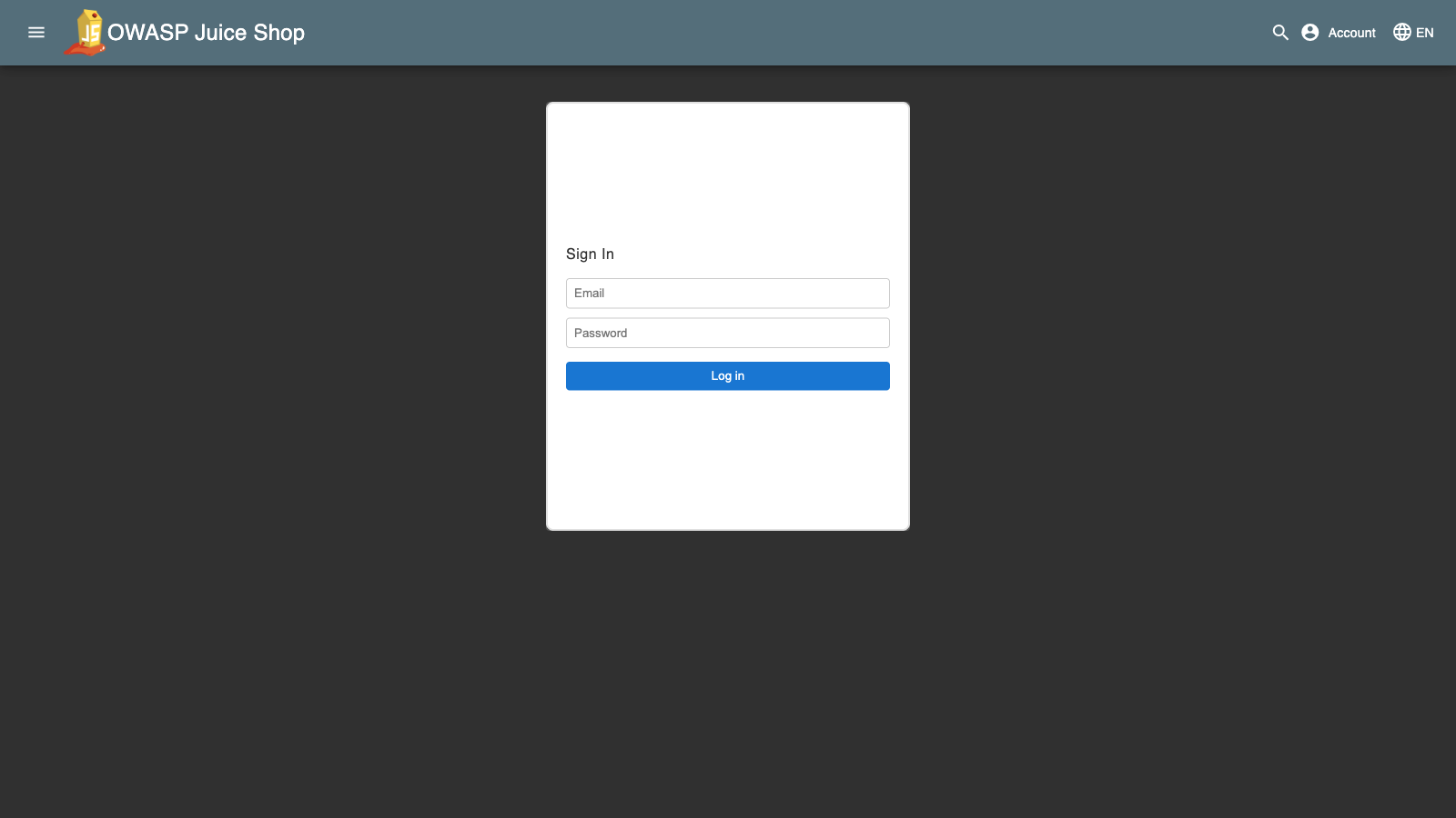 Fake login form overlaying the real form